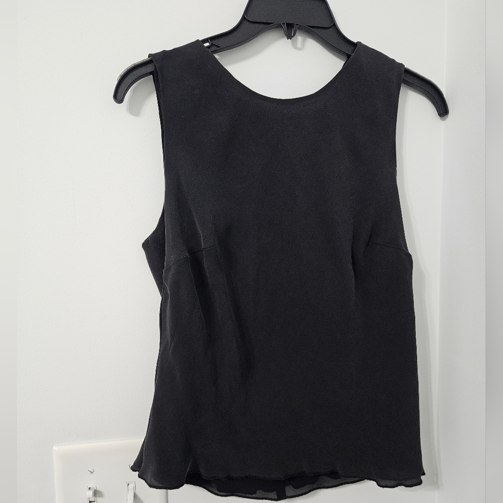 Ann Taylor Black Sleeveless Tank Top